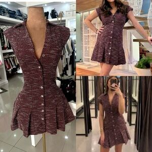 Zara Burgundy Mini Dress
